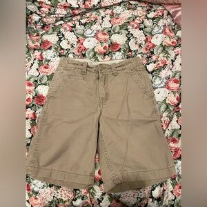 gap kids boy’s khaki uniform shorts